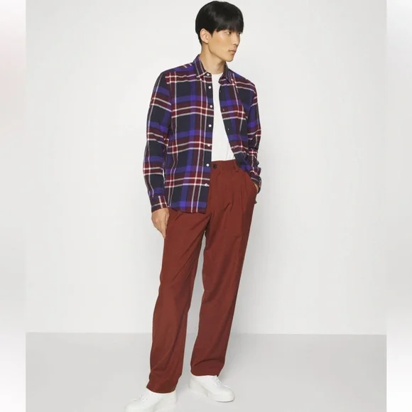 NWT Boss Liam Kent Men's XXL Regular Fit Plaid Shirt New